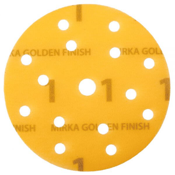 Шлифовальные круги MIRKA GOLDEN FINISH №1 150 мм, 15 отв.