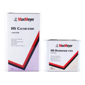 Комплект лака MaxMeyer HS Clear 0300 (5 л) + HS Hardener 2720 (2,5 л)
