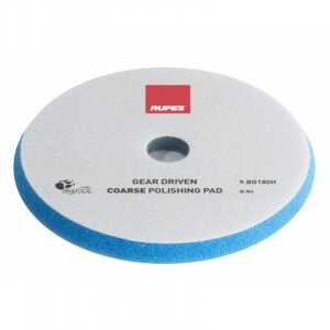 Жёсткий поролоновый полировальный диск RUPES MILLE 180 мм синего цвета