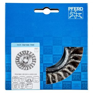 Щетка дисковая плетеная PFERD RBG INOX 125 x 12 мм