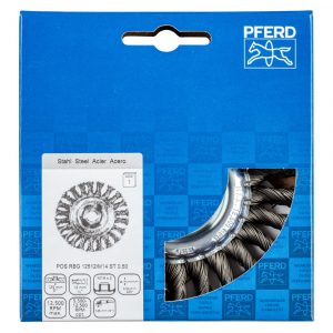 Щетка дисковая плетеная PFERD RBG ST 125 x 12 мм
